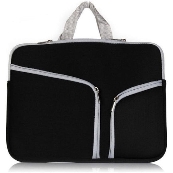 10-Inch Multi-Pocket Laptop Liner Bag For Diving Material - Black