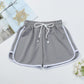 High Waist Straight Yoga Shorts Women Casual Loose Outerwear Size L - Light Pink - Xxl