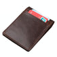 Anti-magnetic Leather Rfid Wallet - Sleek & Secure - Coffee