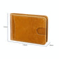 Leather Rfid Billfold Wallet - Mini Size - Coffee