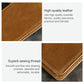 Leather Rfid Billfold Wallet - Mini Size - Coffee