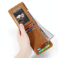 Leather Rfid Billfold Wallet - Mini Size - Coffee