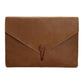 15.4 Business Laptop Tablet Bag - Genuine Leather - Universal Fit - Coffee
