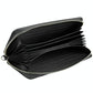 Leather Rfid Card Holder Wallet with Hand Strap - Coffee