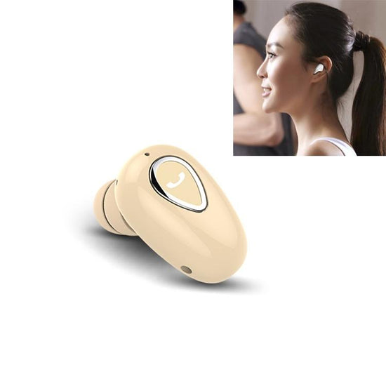 Wireless Sweatproof Bluetooth Earphones 5.0 - Yx01 - Flesh Colour