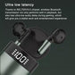 Wireless Bluetooth Earphones with Led Display and Hifi Sound for Sports - Green