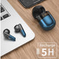 Wireless Bluetooth Earphones with Led Display and Hifi Sound for Sports - Green