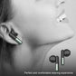 Wireless Bluetooth Earphones with Led Display and Hifi Sound for Sports - Green