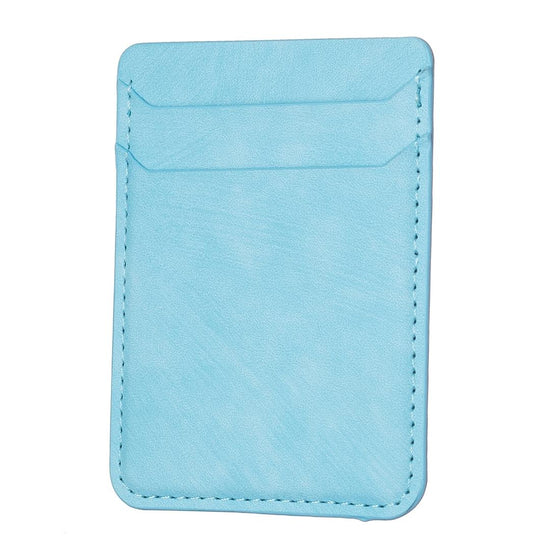 Frosted Card Bag Sticker For Mobile Phones - Blue