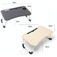 Portable Folding Desk With Fan & Lamp - Compact Design - White Maple