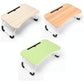 Portable Folding Desk With Fan & Lamp - Compact Design - White Maple