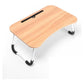 Portable Folding Desk With Fan & Lamp - Compact Design - White Maple