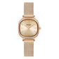 Women Oval Dial Quartz Watch With Simple Bar Scale