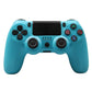 Wireless Bluetooth Game Controller for Ps4 with Dual Vibration and Light Strip - Blue