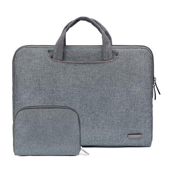 11.6 Inch Simple Business Laptop Bag With Liner - Ls-116 - Snowflake Nylon Gray