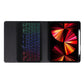 Bluetooth Keyboard Leather Case For Ipad 9.7 - Triangle Holder & Pen Slot - Gradient Purple
