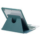 360 Rotation Bluetooth Keyboard Leather Case For Ipad 10.9 2022 - Transparent Acrylic With Touch Control - Green