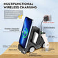 5 In 1 Car Desktop Alarm Clock With Wireless Charging - Orange