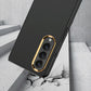 For Samsung Galaxy Z Fold4 5G Electroplating Lens Frame Case - Ultra Thin - Black