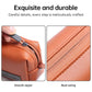 Waterproof Laptop Accessory Bag - Pu Leather - Brown