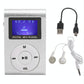 Mini Mp3 Player With Screen 128M+Earphone+Cable - Green