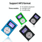 Metal Mini Mp3 Player With Screen Earphone+Cable - Green