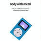 Metal Mini Mp3 Player With Screen Earphone+Cable - Green