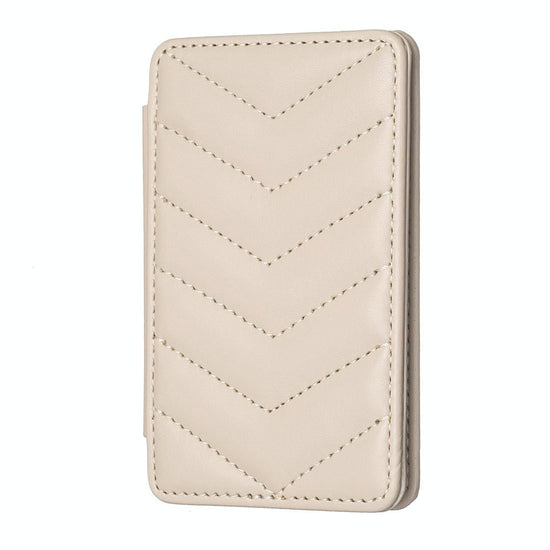 Wave Pattern Card Bag Back Sticker For Mobile Phones - Beige