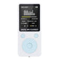 Portable Mp4 Music Player With Fm Radio & Recording Black - White No Memory