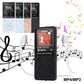 Portable Mp4 Music Player With Fm Radio & Recording Black - White No Memory