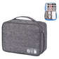 Versatile Cationic Digital Storage Bag For Data Cables - Grey