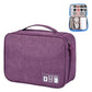 Versatile Cationic Digital Storage Bag For Data Cables - Grey
