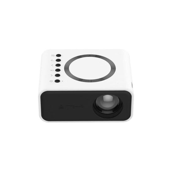 Portable Mini Projector For Home Use - Compatible With Mobile Devices - White