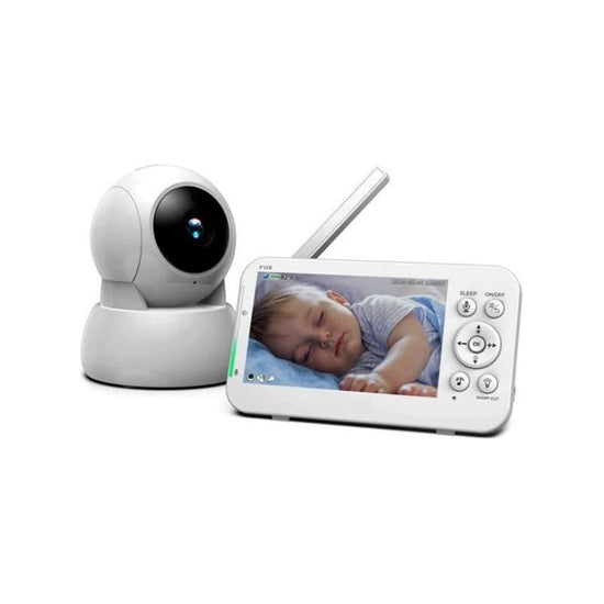 5-Inch Wireless Baby Monitor With Infrared Night Vision And Two-Way Intercom