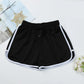 High Waist Straight Yoga Shorts Women Casual Loose Outerwear Size L - Light Grey - S