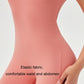 Quick Drying Women Square Neck Yoga Jumpsuit Size L - White Apricot - S