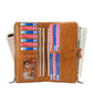 Secure Leather Wallet with Card Slots - Anti-theft - Coffee