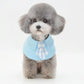Pet Shawl Scarf Saliva Towel Dog Clothes Accessories - Size S - Blue