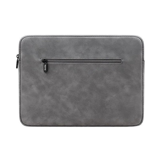 13.3 Inch Jacquard Laptop Liner Bag in Dark Gray Sheepskin