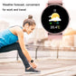 Smart Heart Rate Blood Pressure Oxygen Monitoring Sports Pedometer Wireless Bluetooth Watch - Gold