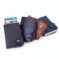 Rfid-protected Aluminum Coin Purse - Secure & Stylish - Carbon Fiber Black