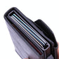 Rfid-protected Aluminum Coin Purse - Secure & Stylish - Carbon Fiber Black