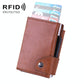 Rfid-protected Aluminum Coin Purse - Secure & Stylish - Carbon Fiber Black
