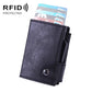 Rfid-protected Aluminum Coin Purse - Secure & Stylish - Carbon Fiber Black