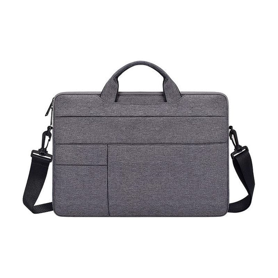 14.1-15.4 Inch Portable Laptop Shoulder Bag In Oxford Cloth & Nylon - Deep Space Gray