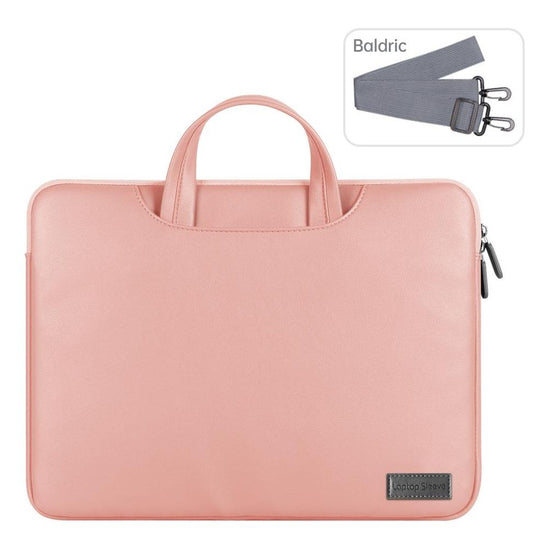 15 Inch Waterproof Pu Laptop Inner Bag - Rose Gold