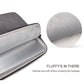 14.1-15.4 Inch Sheepskin Notebook Inner Bag Options - Elegant Gray