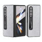 For Samsung Galaxy Z Fold4 5G Diamond Edge Case With Holder - Black