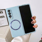 For Samsung Galaxy Z Fold4 5G Magnetic Skin Case - Magsafe - Blue