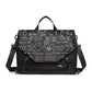 Anti-Drop Crossbody Laptop Bag - 16 Inch Airbag Design - Black Lightning